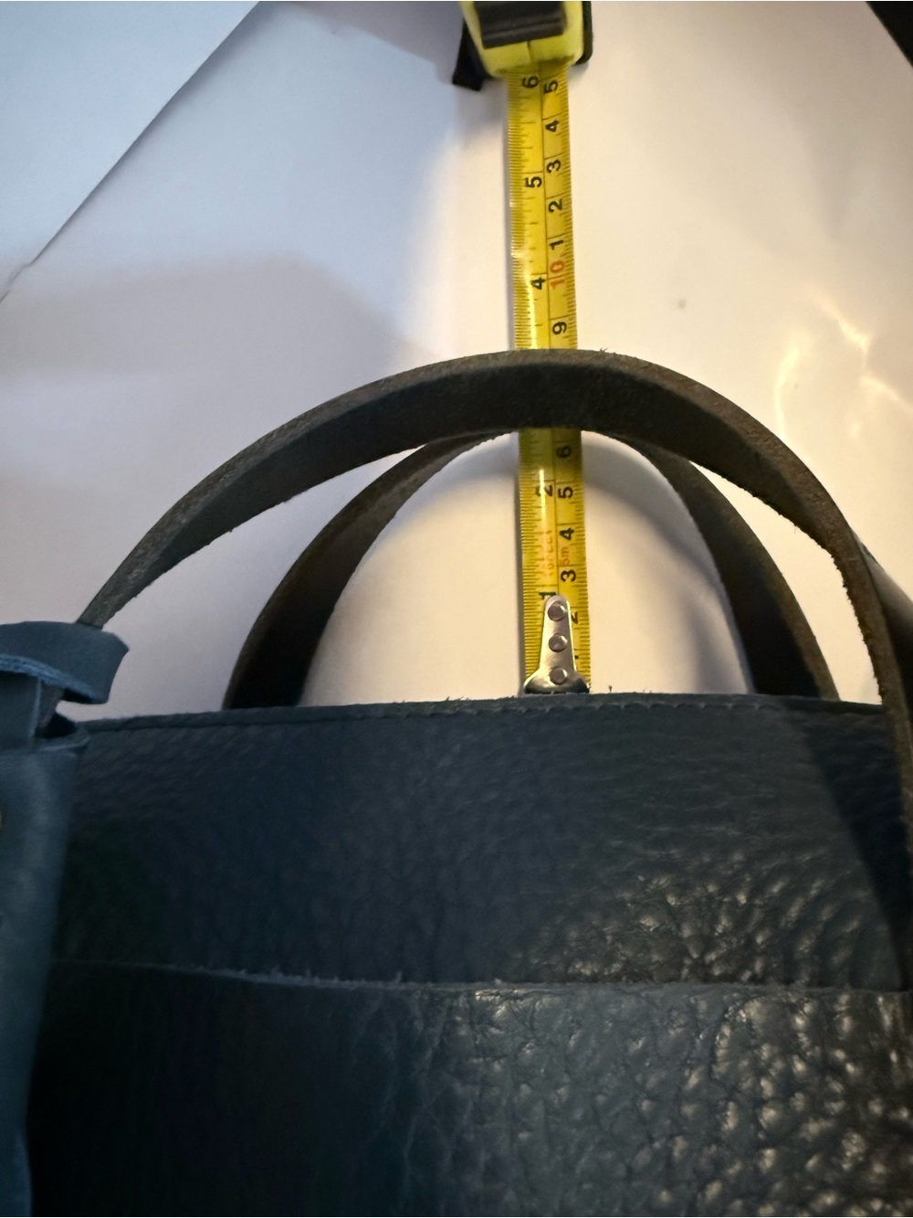 Go Forth Goods Smokey Blue small Jane Satchel with Tassel - Picture 14 of 14